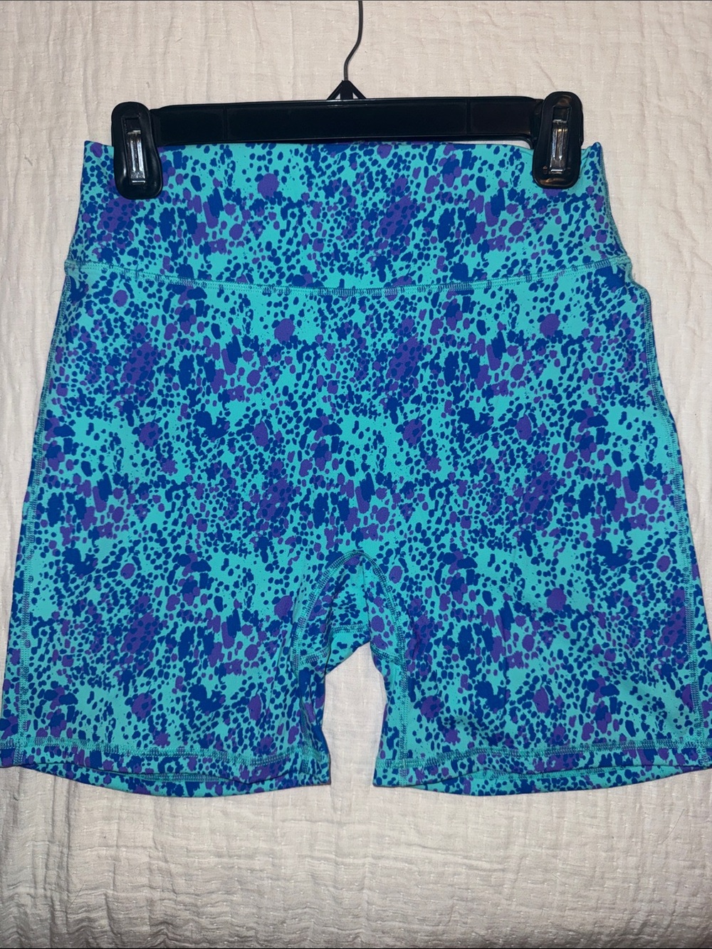 Blue Teal and Purple Speckled Women’s Buffbunny Legacy Shorts